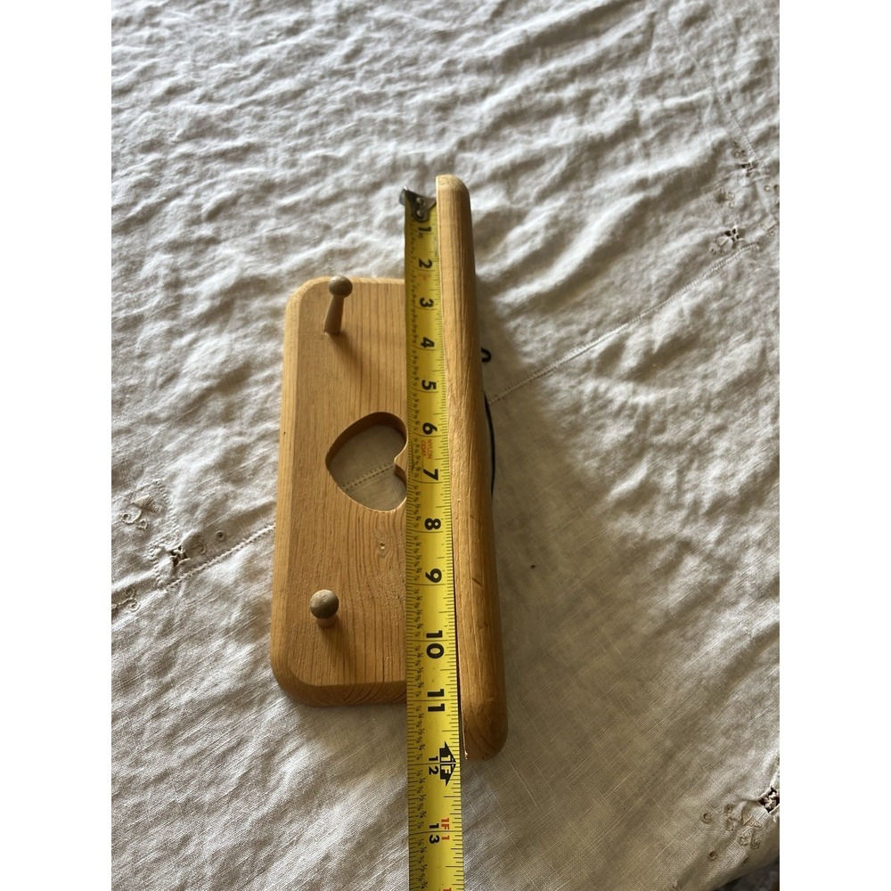 Heart Cut Out Wood Shelf Small Trinket Wall Hanging Peg Board Cottagecore Vtg - Picture 10 of 12